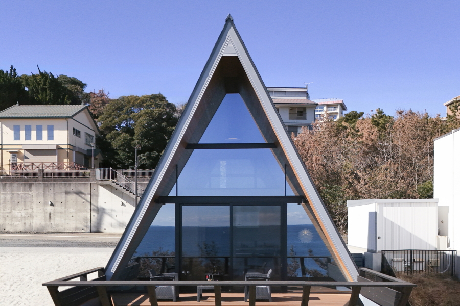 茨城県大洗町のおしゃれなA-frame